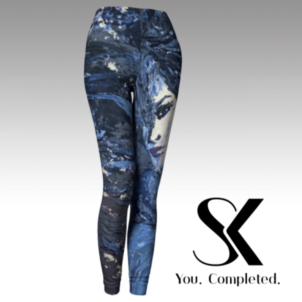 *BNWT* SK Design Wearable Art Yoga Leggings!